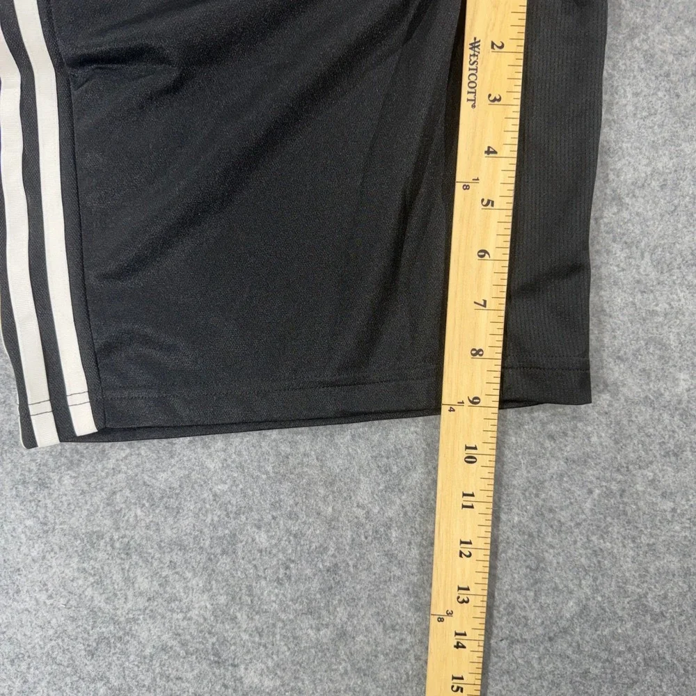 Adidas Mens M 3S SHO Black White 3-Stripe Training Shorts Size Medium